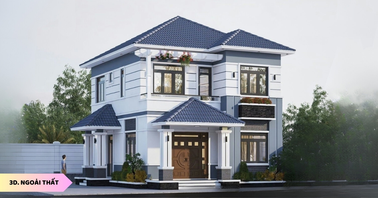 Khám Phá Biệt Thự Tân Cổ Điển 2 Tầng Mái Nhật Tại Bến Tre 